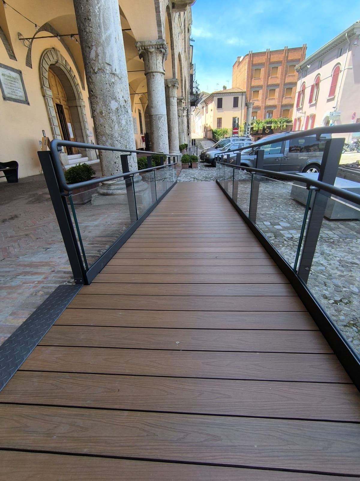 Rampa disabili su misura a Bertinoro